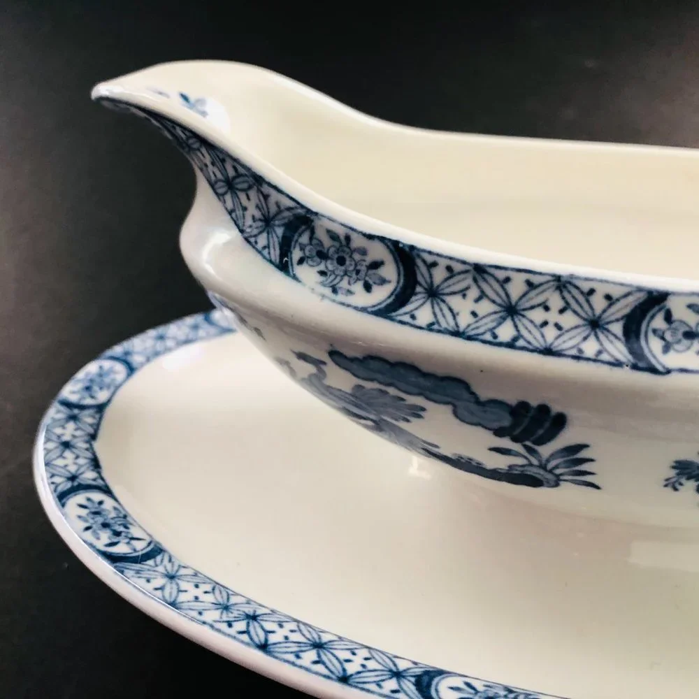 VINTAGE Old Chelsea Furnivals Ltd RARE #647812 Double Spouted Sauce Boat EUC - Picture 6 of 8